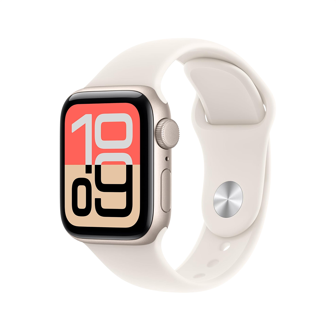 Apple Watch SE 3 40 mm GPS - lumière stellaire avec M/L lumière stellaire bracelet Sport