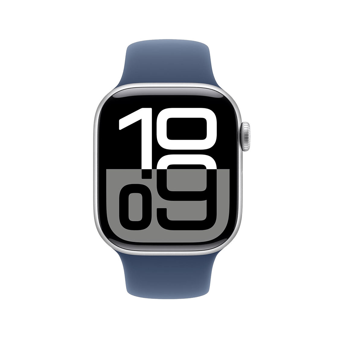 Apple Watch Series 10 46 mm GPS + cellulaire - argent avec M/L Denim bracelet Sport