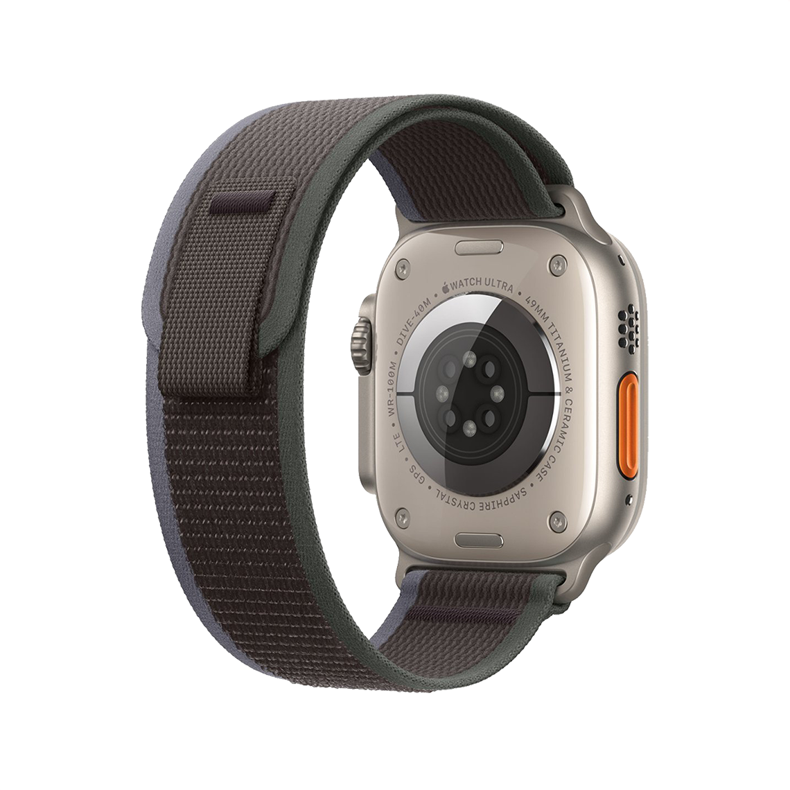 Apple Watch Ultra 2 49 mm GPS + cellulaire - titane - M/L noir/bleu Boucle Trail