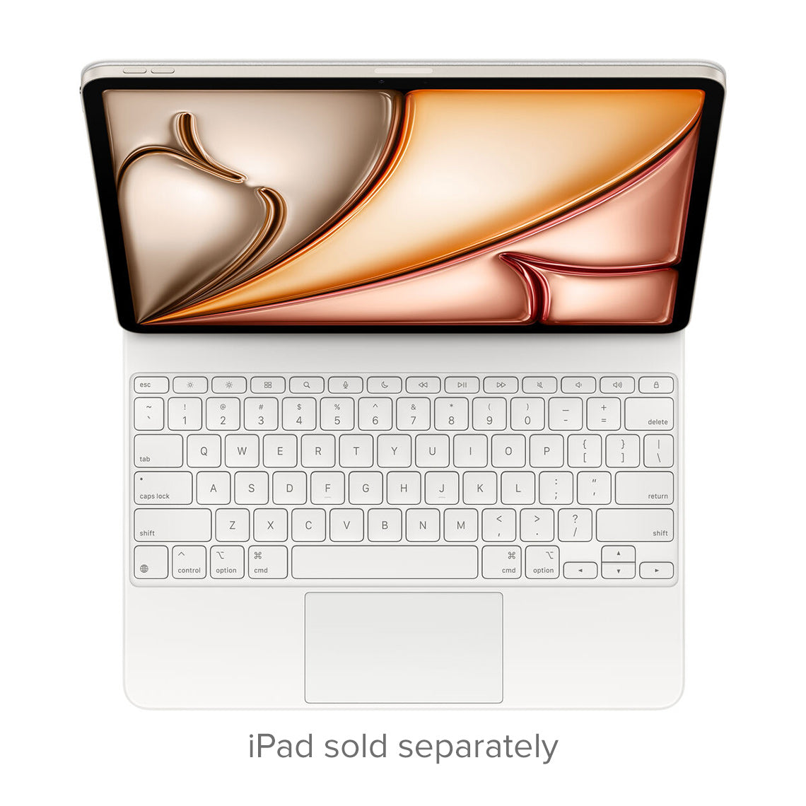 Magic Keyboard pour iPad Air 13 pouces (M3) - clavier américain anglais - blanc