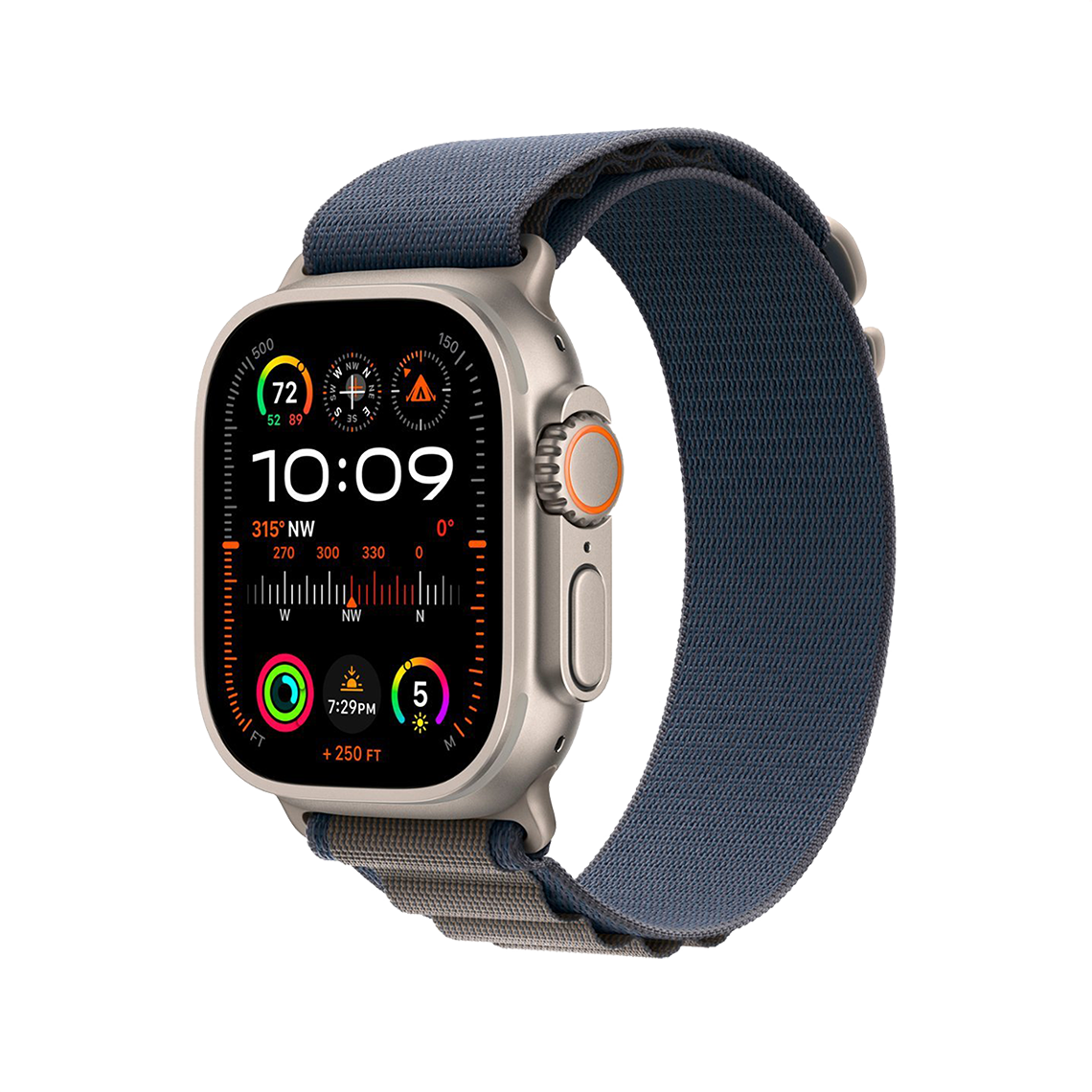 Apple Watch Ultra 2 49 mm GPS + cellulaire - titane - taille S bleu Boucle Alpine