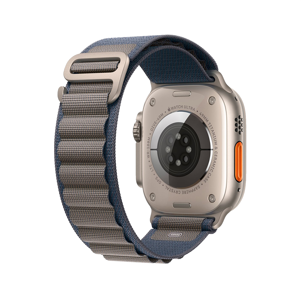 Apple Watch Ultra 2 49 mm GPS + cellulaire - titane - taille M bleu Boucle Alpine