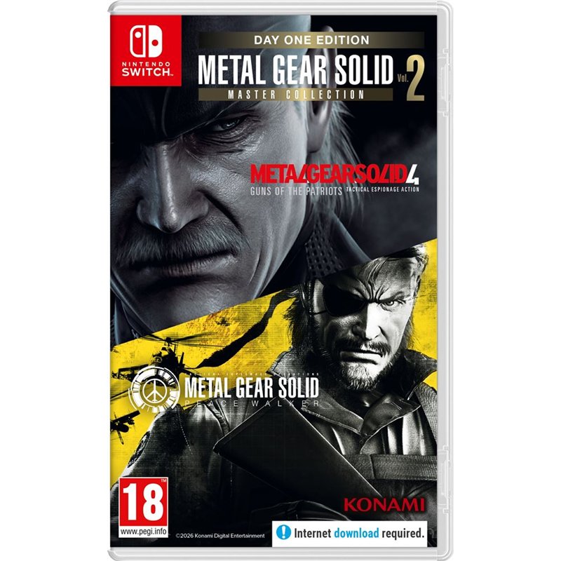 Metal Gear Solid: Master Collection Vol. 2 Day One Edition Nintendo Switch