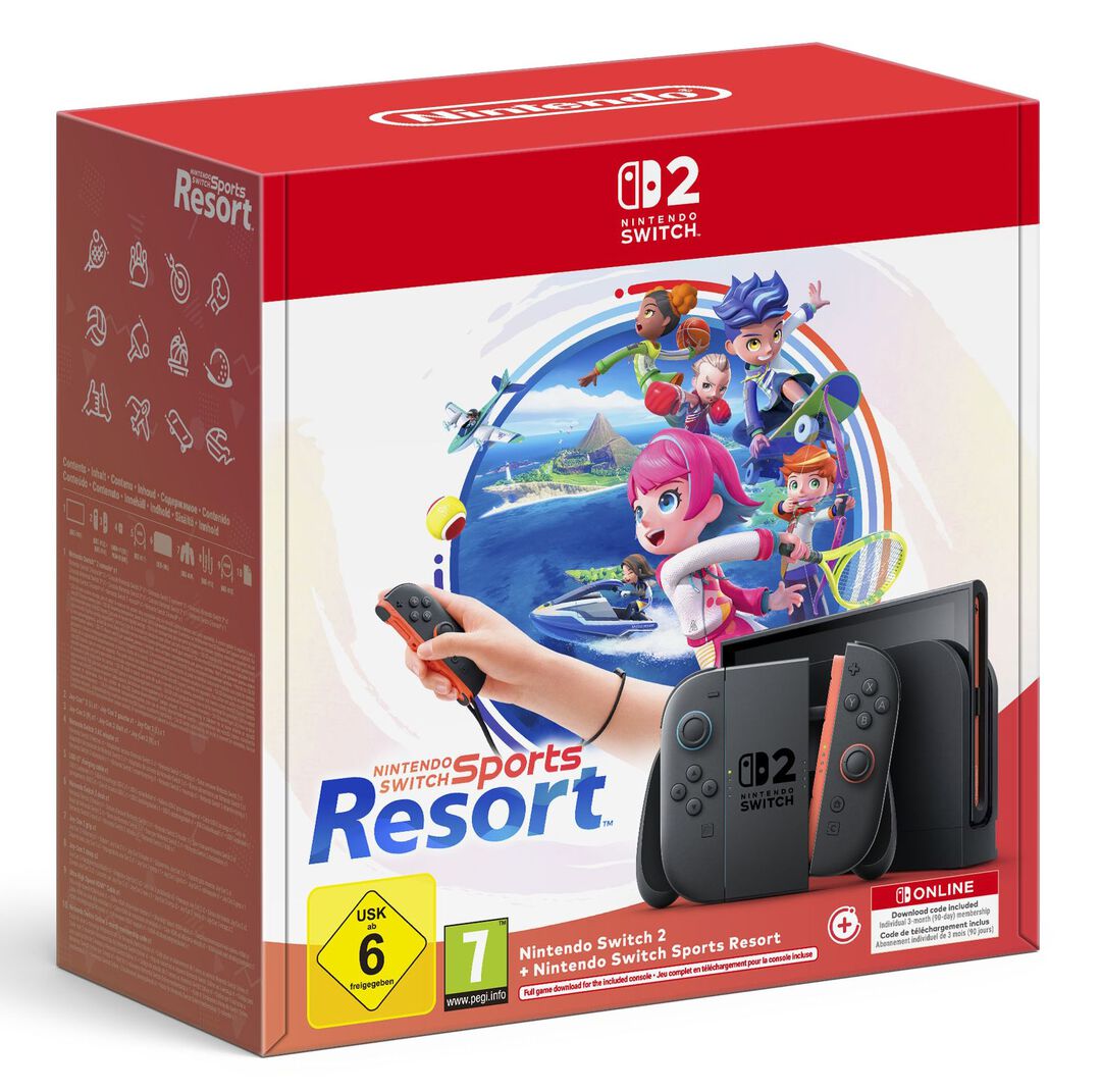 Console Nintendo Switch 2 + Switch Sports Resort + 3 mois NSO