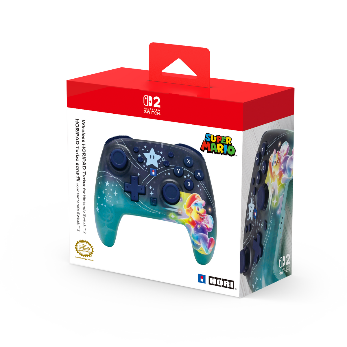Manette sans fil HORIPAD Turbo Universe Mario Nintendo Switch 2
