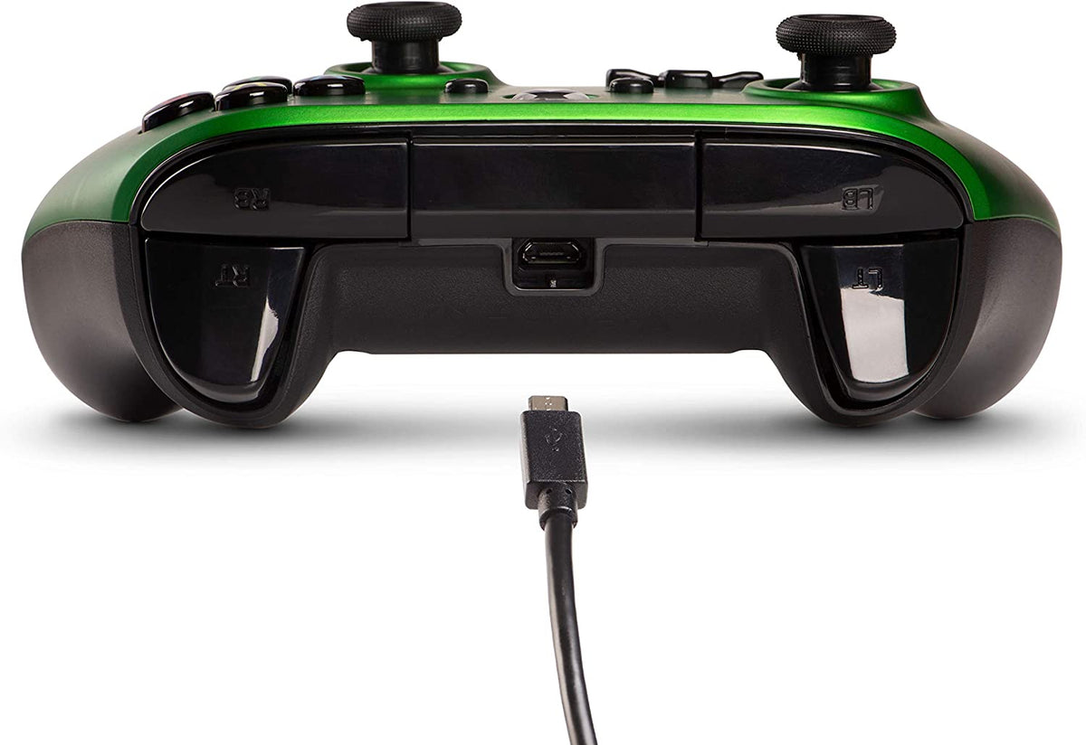 Manette PowerA filaire Emerald Fade (Xbox One/Series X/S/PC)