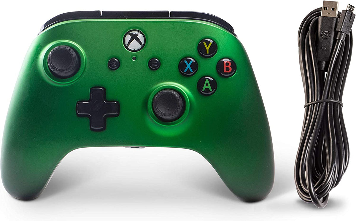 Manette PowerA filaire Emerald Fade (Xbox One/Series X/S/PC)