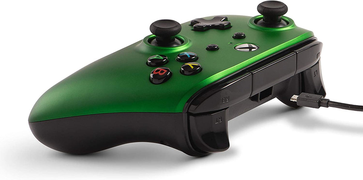 Manette PowerA filaire Emerald Fade (Xbox One/Series X/S/PC)