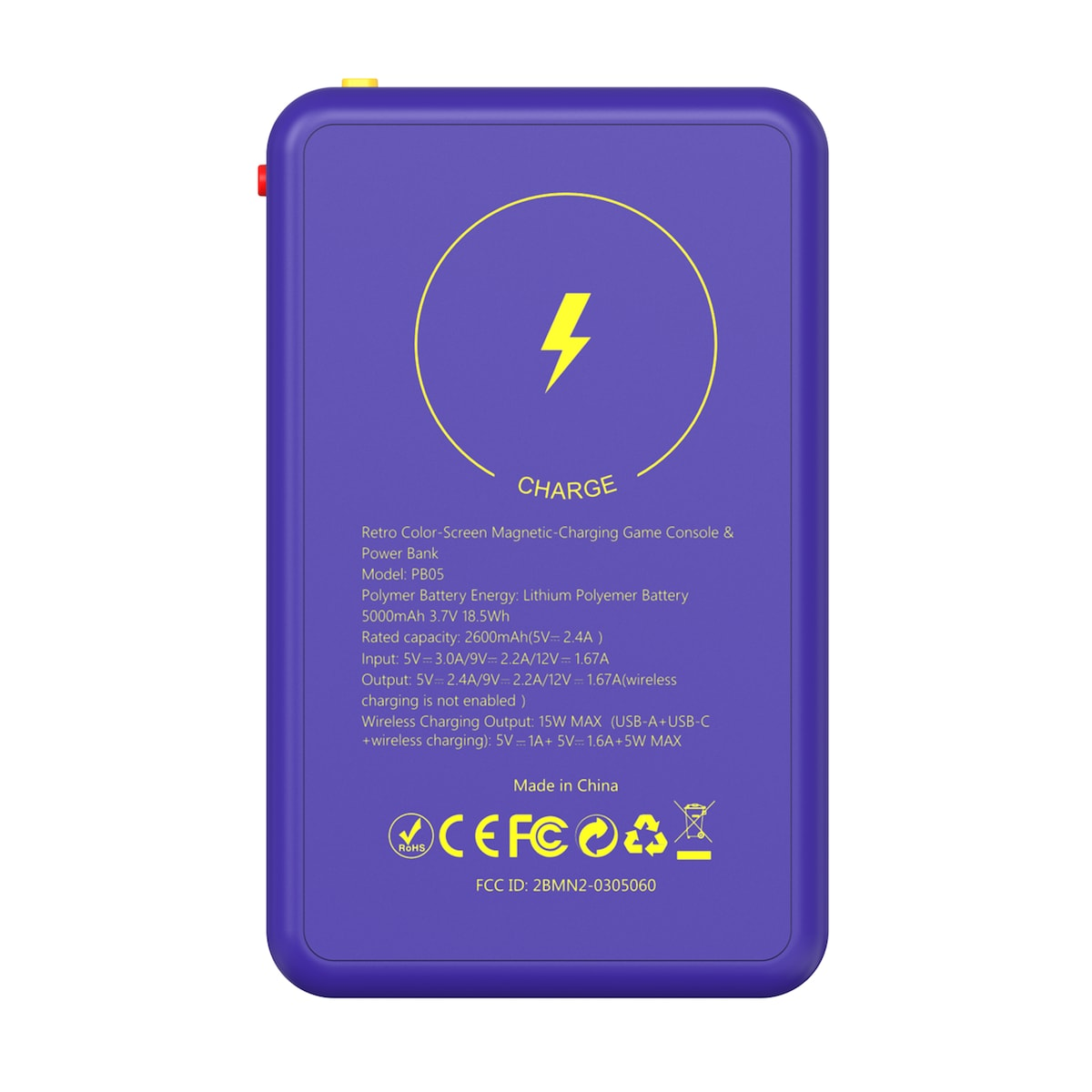 Power Bank + Console Retro portable Powergame
