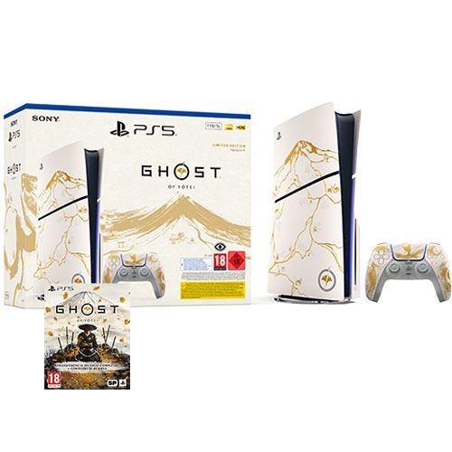 Console PlayStation PS5 Slim Standard - Ghost of Yōtei - or Limited Edition