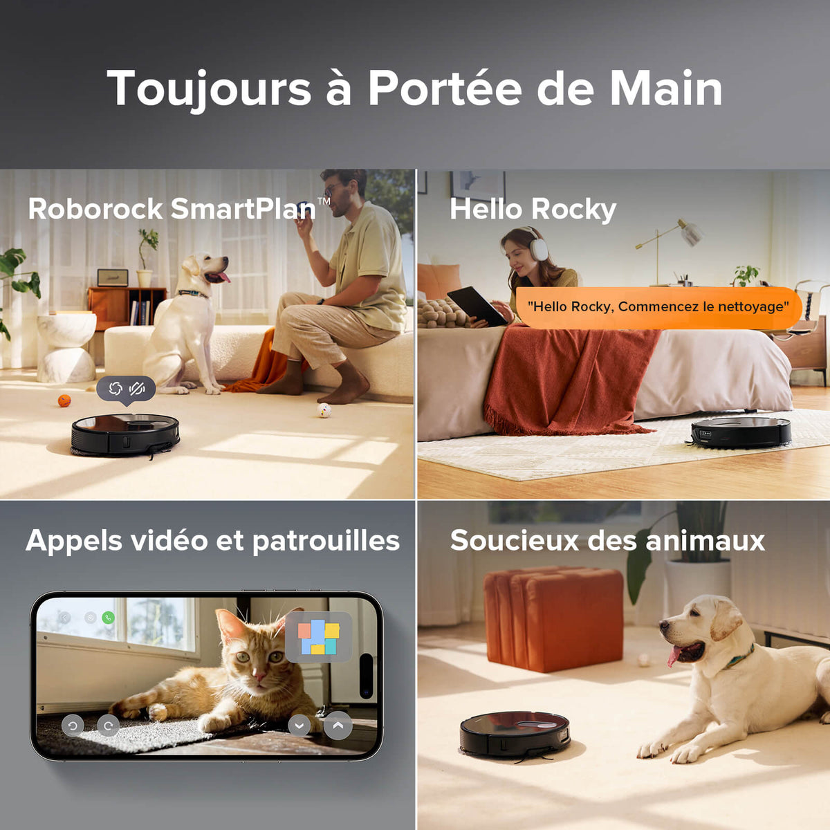 Roborock Qrevo Slim robot aspirateur laveur avec Système autonome StarSight