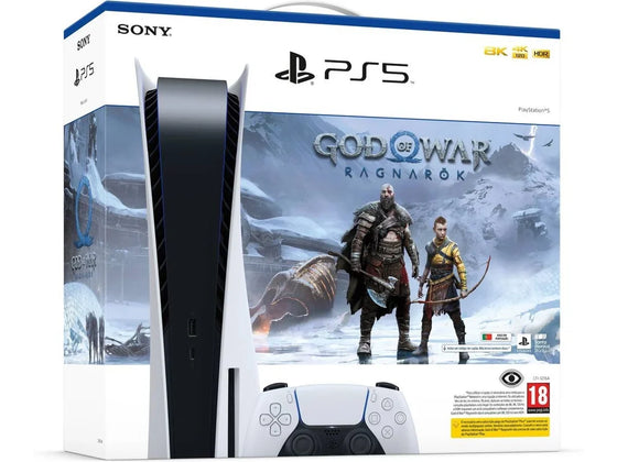 Console Sony PlayStation 5 Standard + God Of War Ragnarök PS5 (Voucher)