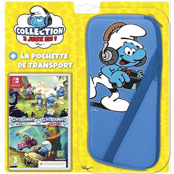 Bundle Smurf (Smurf Vileaf + Smurf Kart) + Bolsa Nintendo Switch