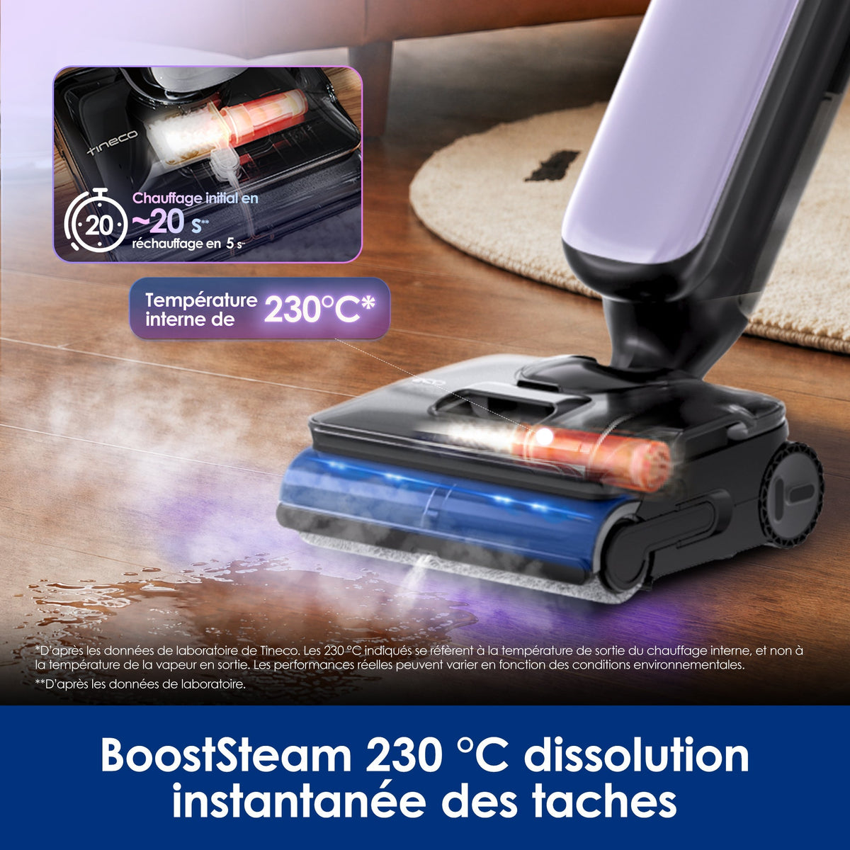 Tineco Floor One S9 Artist Boost Steam Aspirateur Laveur