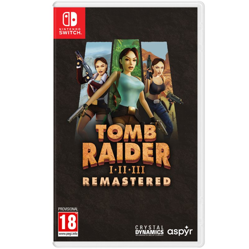 Tomb Raider I-III Remastered Starring Lara Croft Nintendo Switch