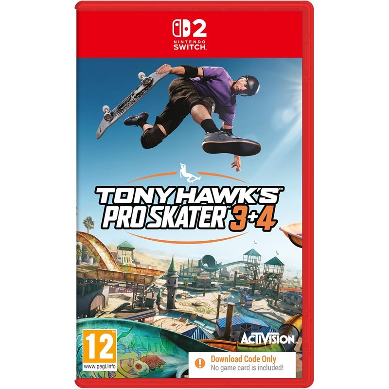 Tony Hawk's Pro Skater 3+4 Nintendo Switch 2 (code en boîte)